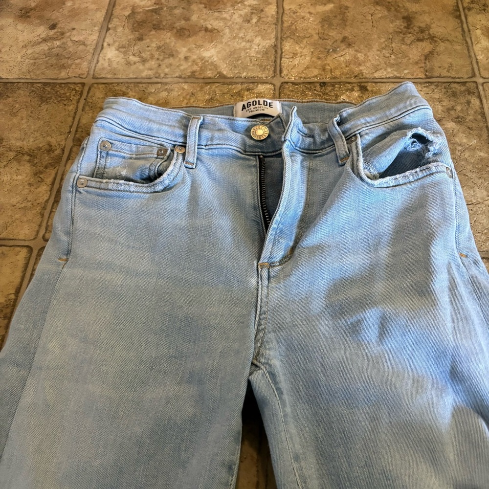 AGOLDE Sophie skinny crop in parallel size 24 - Picture 3 of 5